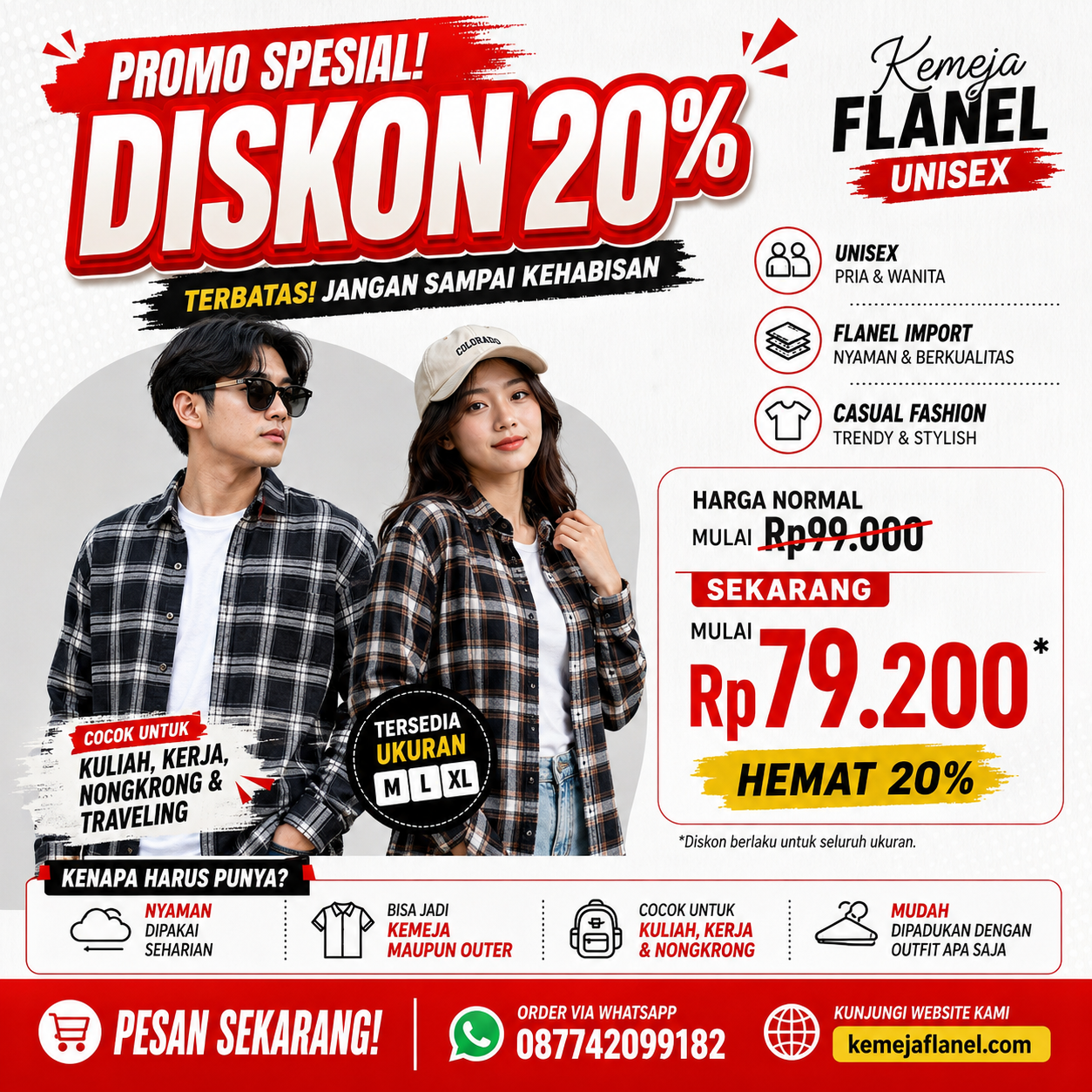 Promo Kemeja Flanel